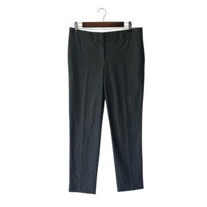 Loft Marisa Grey Trouser Pants Straight Leg Ankle Career Work Size 4